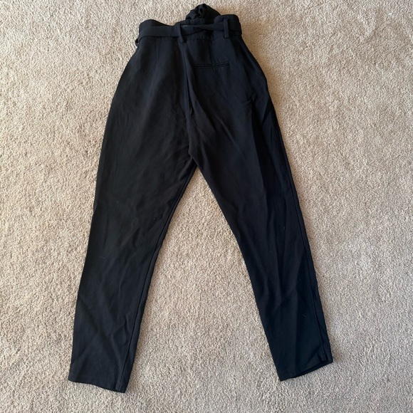 Sézane Austin Paperbag Trousers in Black Size 38 - Picture 2 of 4